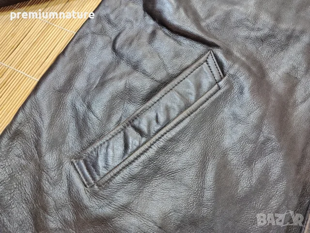 RedSkins / M-L / мъжко яке тип палто от естествена телешка кожа, снимка 17 - Якета - 55545677