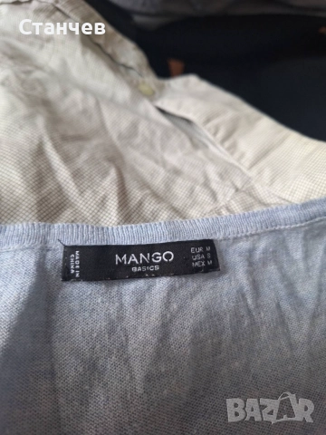 Дамска фина блуза Mango Basics, паднал ръкав, размер M, снимка 2 - Други - 54979957