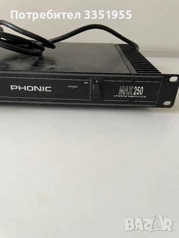 Phonic 250w усилвател, снимка 2 - Ресийвъри, усилватели, смесителни пултове - 54899655