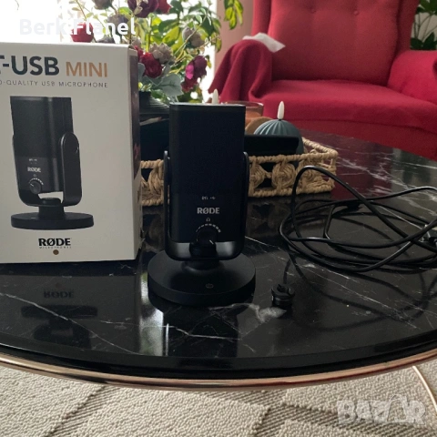 Rode NT-USB Mini микрофон, КАТО НОВА, снимка 9 - Микрофони - 54017448
