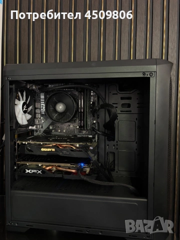 Геймърски компютър AMD Ryzen 5 2600/ RAM 16GB DDR4 HyperX/ RX 580 8Gb+ RX 570/ SSD Samsung 512GB, снимка 5 - Геймърски - 54677851