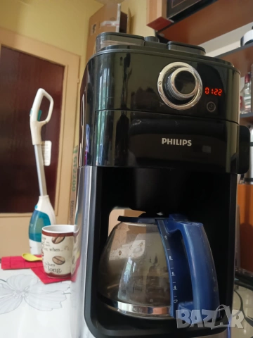 Кафемашина Philips HD7767/00, 1000W, 1.2 л, За зърна или мляно кафе, LCD, Кафемелачка, Стъклена кана, снимка 9 - Кафемашини - 55162773