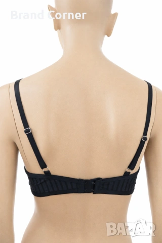 Сутиен Hunkemöller 80C – черен модел с фини прозрачни райета, снимка 4 - Бельо - 54551233