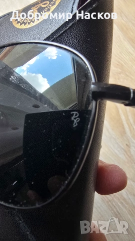 Оригинални Ray-Ban Aviator Polarized RB 3027 Italy, снимка 5 - Слънчеви и диоптрични очила - 55121146
