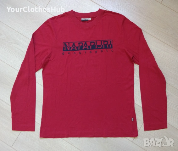 Napapijri geographic L (M) size Мъжка блуза с дълъг ръкав