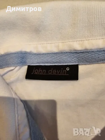 Мъжка Еластична Поло Тениска John Devin - XXL, SlimFit, снимка 3 - Тениски - 55511584