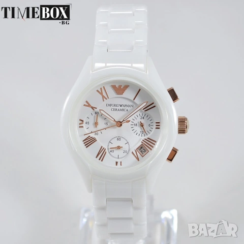 Emporio Armani AR1417 Ceramica Chronograph, снимка 3 - Дамски - 38833531