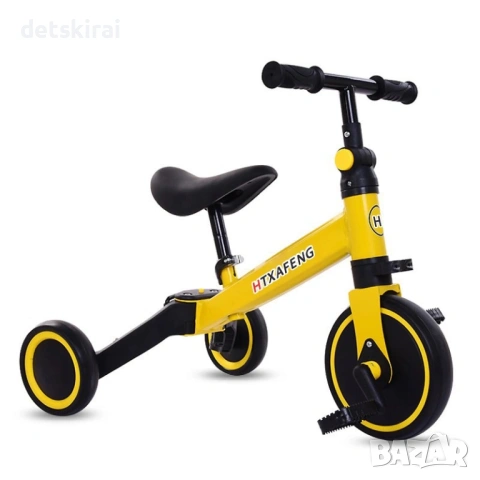 Триколка - колело за баланс - 4в1 - налични в Жълто и Бяло