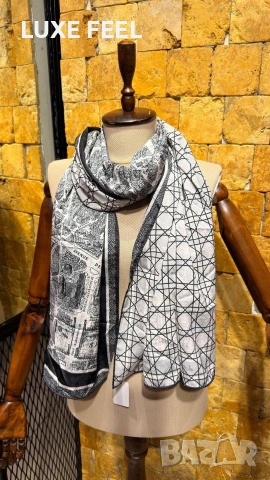 Dior ⚜️ Chanel ⚜️ Hermes ⚜️Дамски Шалове, снимка 6 - Шалове - 54780360