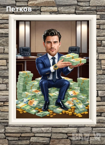 Дигитална карикатура - шарж по снимка–перфектен подарък за рожден ден, юбилей,годишнина и друг повод, снимка 5 - Картини - 52130283