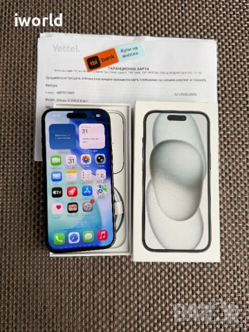 ❗️ НОВ❗️36М ГАР! 📛iPhone 15 Лизинг от 20€/мес Black/ черен128гб , снимка 7 - Apple iPhone - 54052087