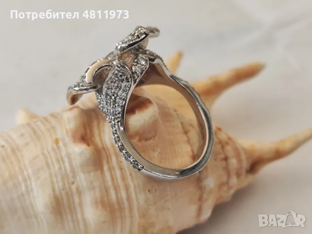 Сребърен пръстен арт 925, снимка 3 - Пръстени - 55637072