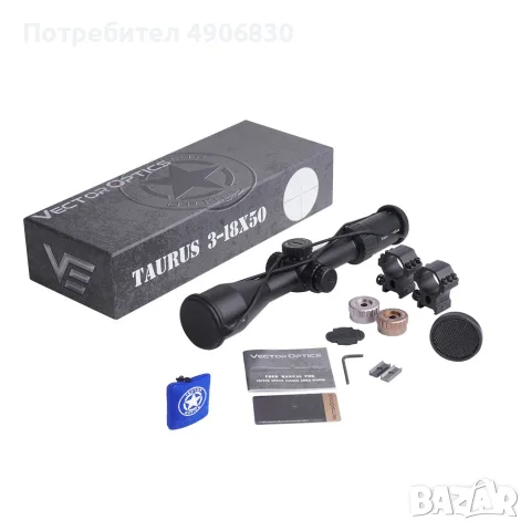 Оптика Vector Optics Taurus 3-18x50 FFP 30mm, снимка 5 - Оборудване и аксесоари за оръжия - 55527609
