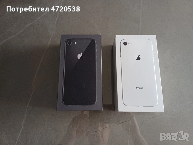 2 броя Айфон 8 64GB Black&White