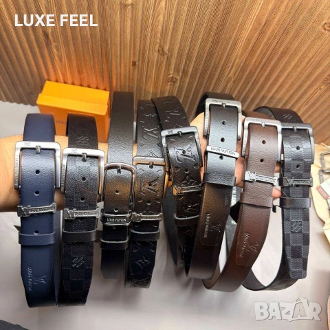 Louis Vuitton ⚜️ Естествена Кожа⚜️ Унисекс Колани 