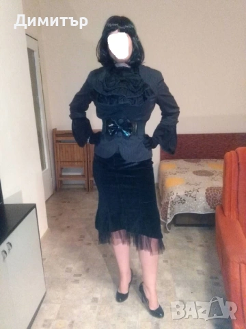 Пола от кадифе и дантела H&M, снимка 11 - Поли - 54246817