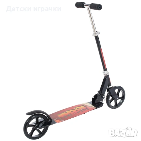 Сгъваема тротинетка с Дискова спирачка до 90кг, ABEC-7, Черна, снимка 4 - Скутери и тротинетки - 54611797