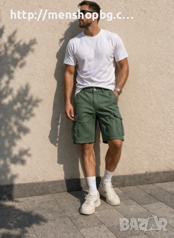 Мъжки карго бермуди 04 - 1, снимка 2 - Къси панталони - 54110065