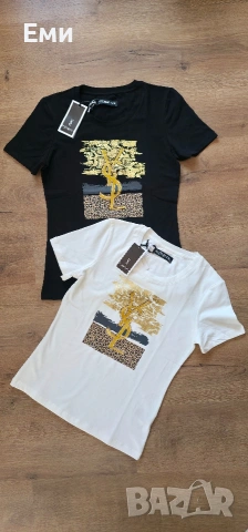 Тениски дамски нови Loewe Louis Vuitton Pinko,Tommy Hilfiger,YSL,Calvin Klein,Chanel , снимка 12 - Тениски - 54638573