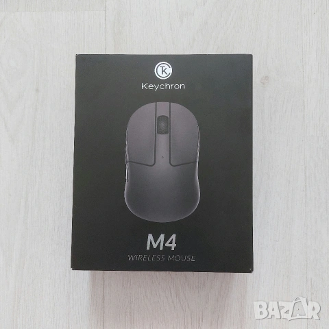 Ултралека Геймърска Мишка Keychron M4 Wireless • 1000Hz • 35g • PixArt 3395 • Fingertip Grip