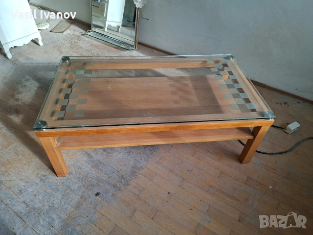 Холна маса със стъкло, снимка 3 - Маси - 54127914