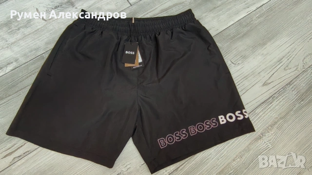Чисто нови оригинални черни плажни шорти HUGO BOSS р-р М, снимка 4 - Бански - 54368604