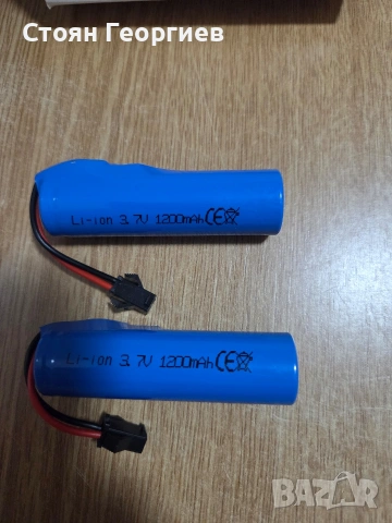 2 броя литиево-йонни (Li-ion) батерии 3.7V 1200MAH с кабел Конектор: JST-2P, снимка 2 - Друга електроника - 54432325