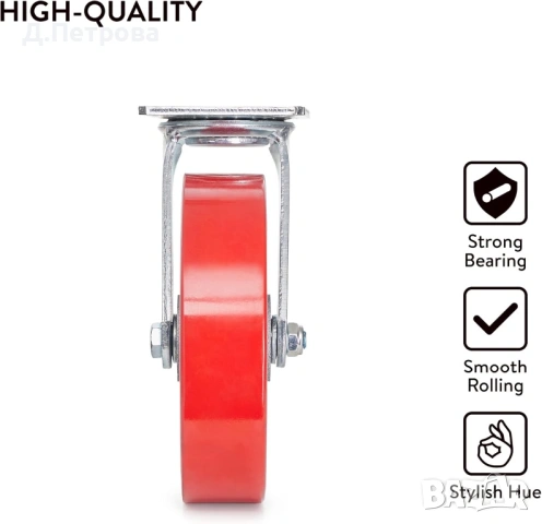 Тежкотоварни въртящи се колела GBL – комплект 4 бр. (със спирачки), снимка 2 - Индустриална техника - 53984060