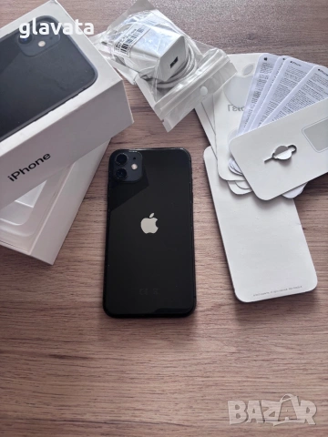 iPhone 11 Black 128gb 100%, снимка 2 - Apple iPhone - 54124312