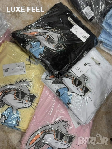 💓Дамски Памучни Тениски , снимка 4 - Тениски - 53976488