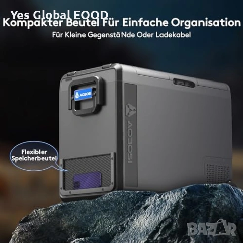 AAOBOSI 58L компресорен хладилник -20°C USB, снимка 9 - Друга електроника - 54450785