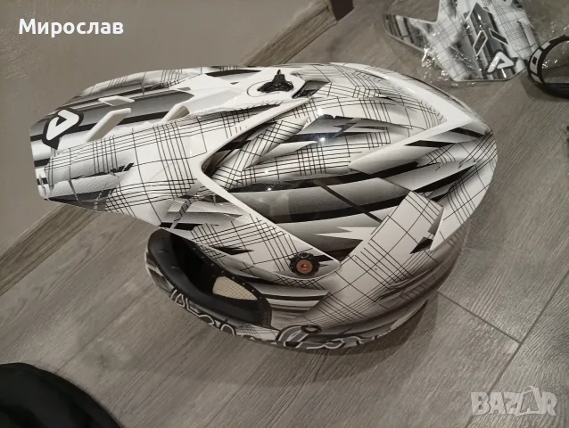 каска Acerbis + очила Thor, снимка 6 - Аксесоари и консумативи - 55430588