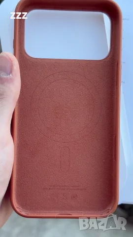 Оригинален Apple Силиконов калъф с MagSafe за iPhone 17 Pro Max – Terra Cotta, снимка 8 - Калъфи, кейсове - 55425242