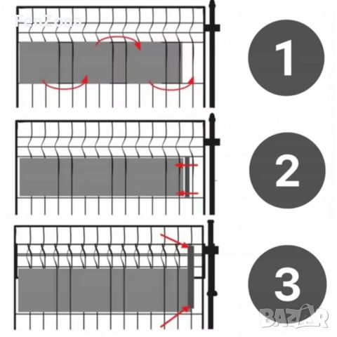 Антрацитна оградна лента 19 см x 35 м – UV устойчива и лесна за монтаж, снимка 5 - Други стоки за дома - 53961492