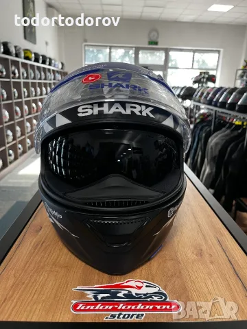 Мото каска SHARK SPARTAN 1.2 A.Parasoll WSBK Replica,L 59-60 см. очила 179 €, снимка 7 - Аксесоари и консумативи - 55656619