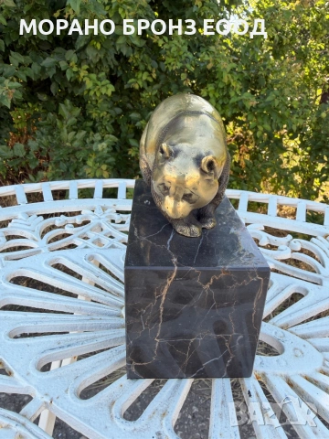 Масивна бронзова скулптура на мечка – френска арт пластика (L'Art Bronze), снимка 4 - Антикварни и старинни предмети - 54960537
