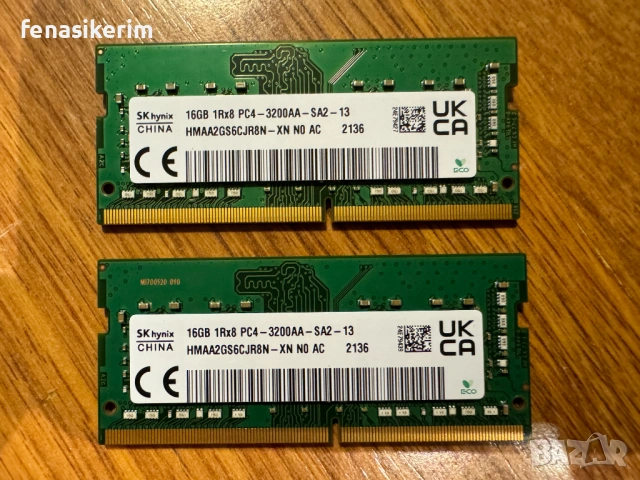 НОВА Hynix 32GB DDR4 / 16GB 3200MHz PC4 SODIMM Ram памет за лаптоп