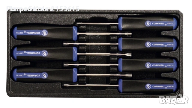 Cornwell Tools 7части Torx отвертки тип звезда T8 - T30