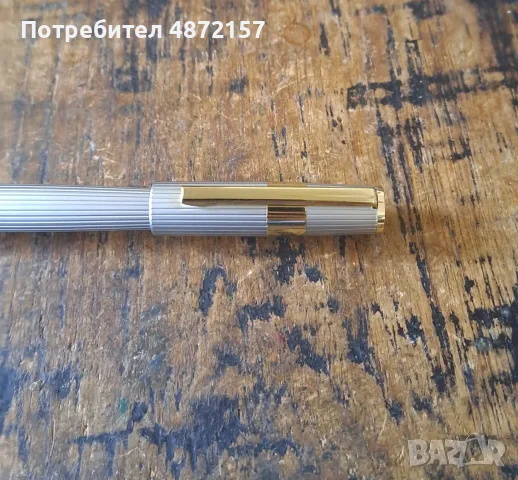 писалка HUGO BOSS Gear метал сребро и злато с модернизирани ивици, снимка 9 - Ученически пособия, канцеларски материали - 55577838
