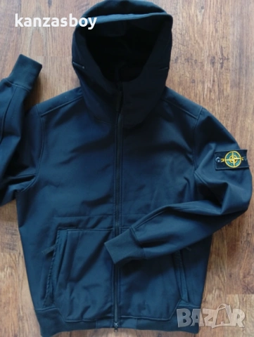 Stone Island - мъжко софтшел яке р-р S, снимка 3 - Якета - 54393388