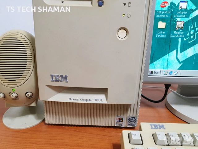⭐Продавам рядък ретро компютър IBM 300GL с много ретро игри⭐, снимка 10 - Антикварни и старинни предмети - 54609749