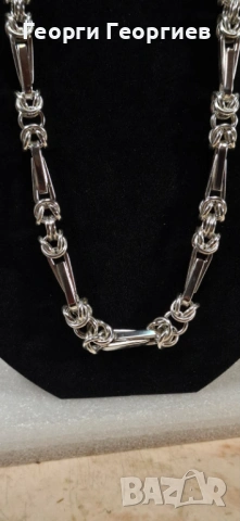 Сребърен ланец 925, снимка 2 - Колиета, медальони, синджири - 54125041
