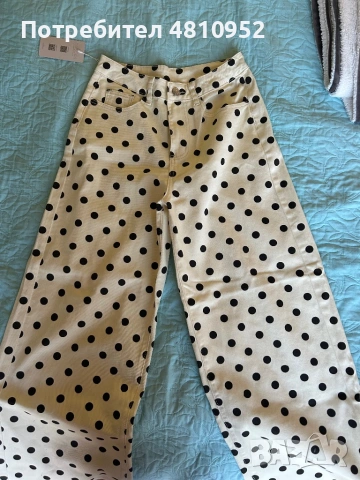 Дънки polka dot размер М, снимка 2 - Дънки - 54344869
