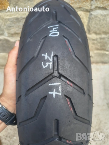 140 75 17 dunlop D408F harley davidson 67V гума чопър гуми мотоциклет, снимка 4 - Гуми и джанти - 55145221