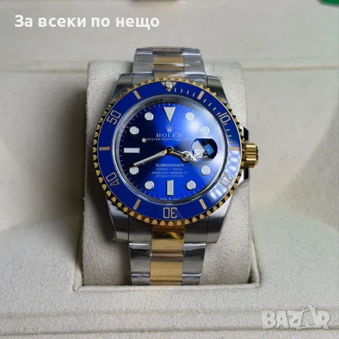 Rolex Submariner Bluesy Мъжки Часовник С Кутия Документи И Подаръчна Чанта Код Chronolux55, снимка 4 - Мъжки - 55649105