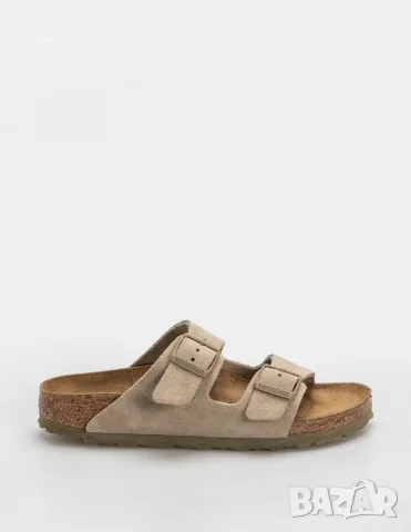 Чехли Birkenstock Arizona Suede Leather Narrow кафяв (faded khaki), снимка 2 - Чехли - 55571705