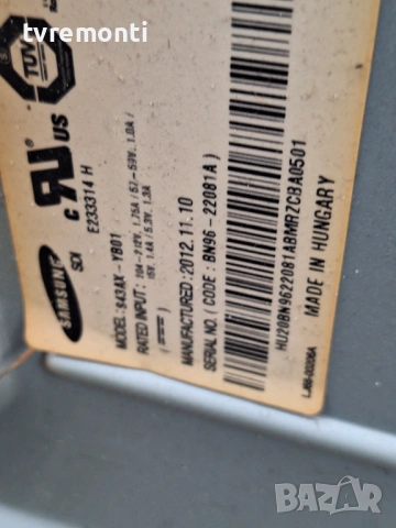 Y-Scan LJ41-10138A LJ92-01853A  for ,SAMSUNG PS43E450A1  43inc DISPLAY S43AX-YB01 , снимка 3 - Части и Платки - 54154011