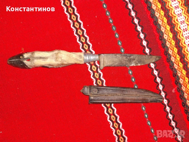Немски ловджийски окопен нож SOLINGEN, снимка 6 - Антикварни и старинни предмети - 54367966