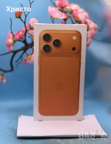 НОВ!!! APPLE iPhone 17 Pro Max, 256GB, 5G, Cosmic Orange + подарък аксесоари, снимка 4 - Apple iPhone - 55643745