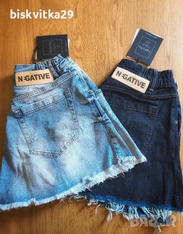 Комплект дънкови къси панталони с етикети Negative wear, снимка 3 - Къси панталони и бермуди - 55548590
